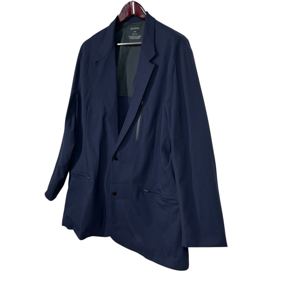 Paskho Individualist Ultimate Travel Blazer Mens XXL Navy Unstructured Jacket - Picture 3 of 9